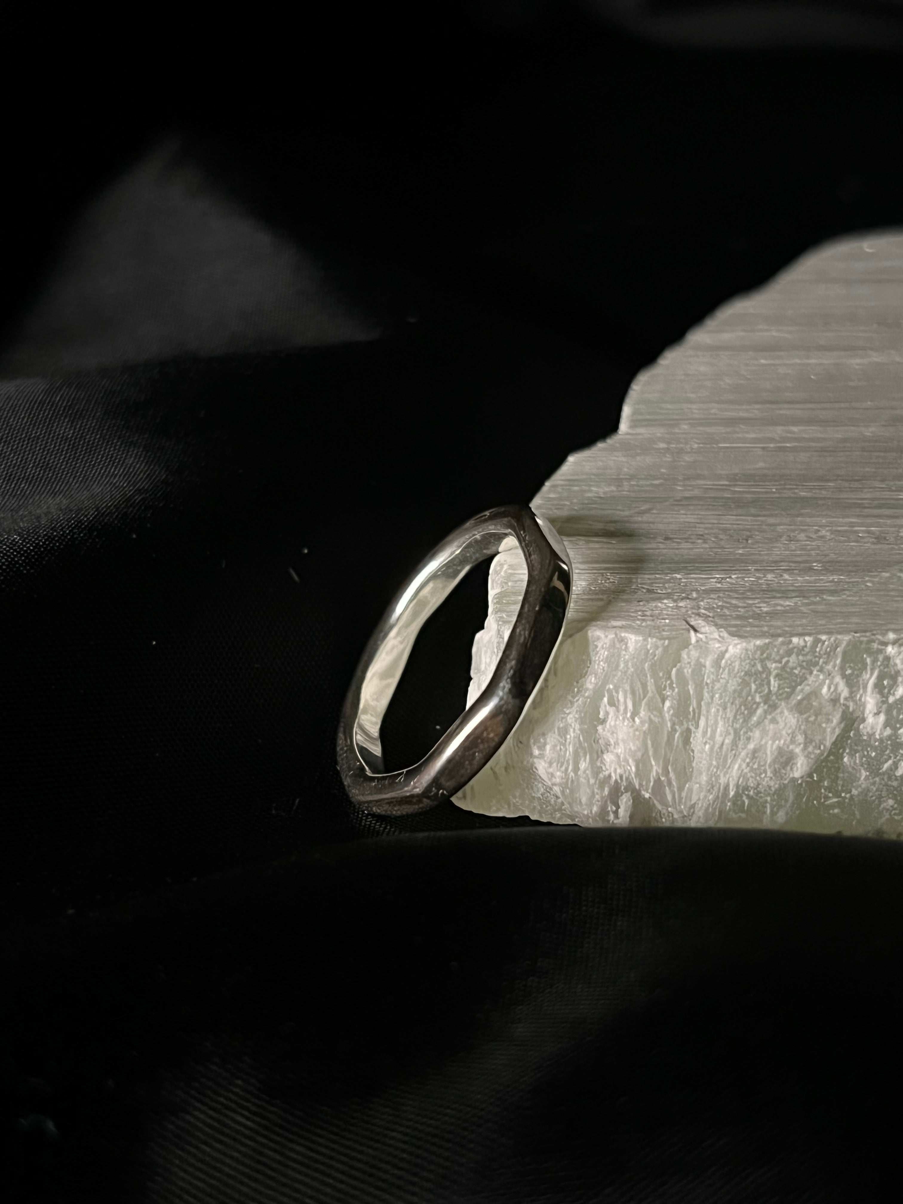 Clean & Simple No. 3 minimalistischer Silberring 935er Silber handgefertigt Münster