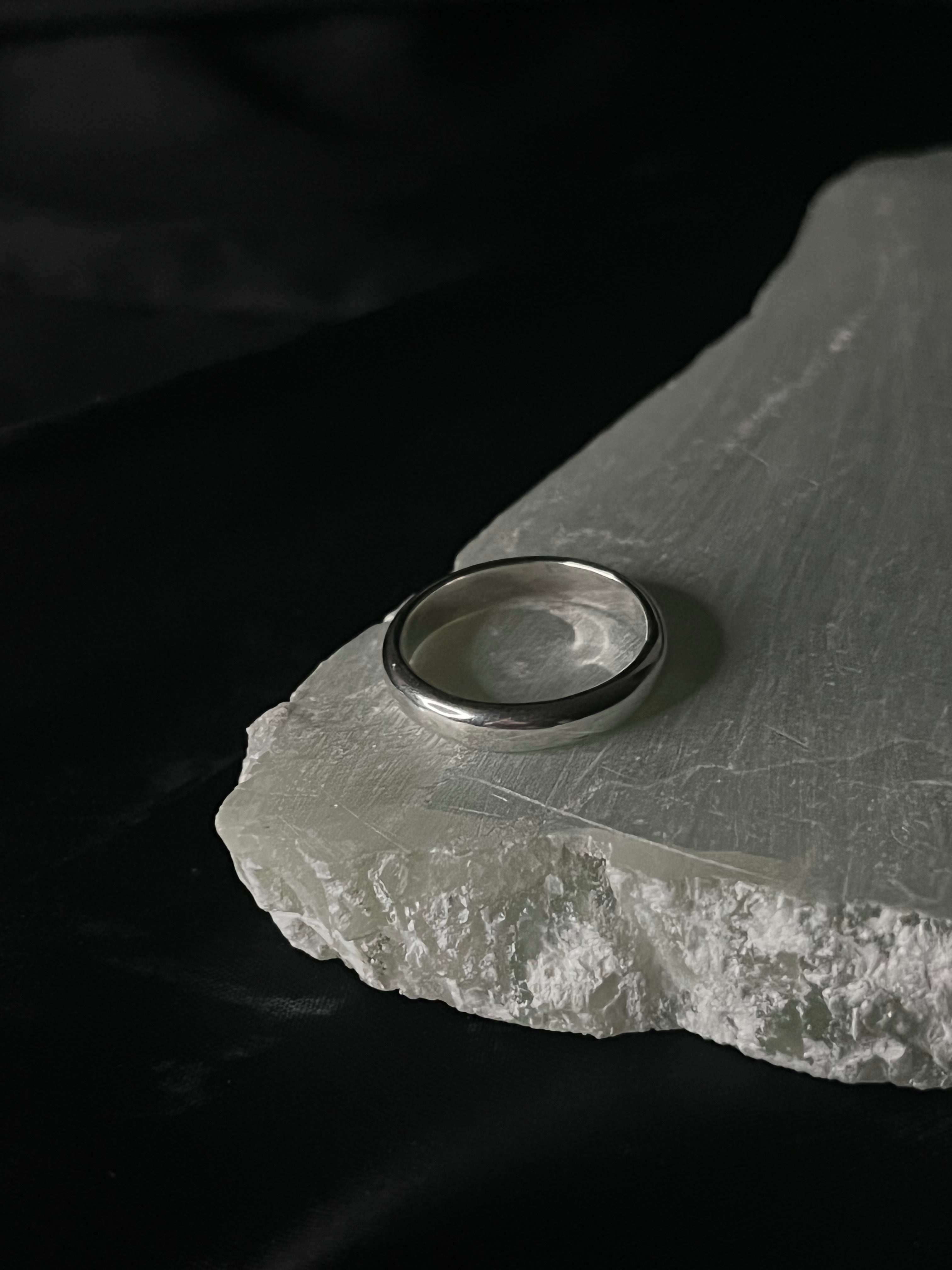 Clean & Simple No. 5 minimalistischer Silberring 935er Silber handgefertigt Münste