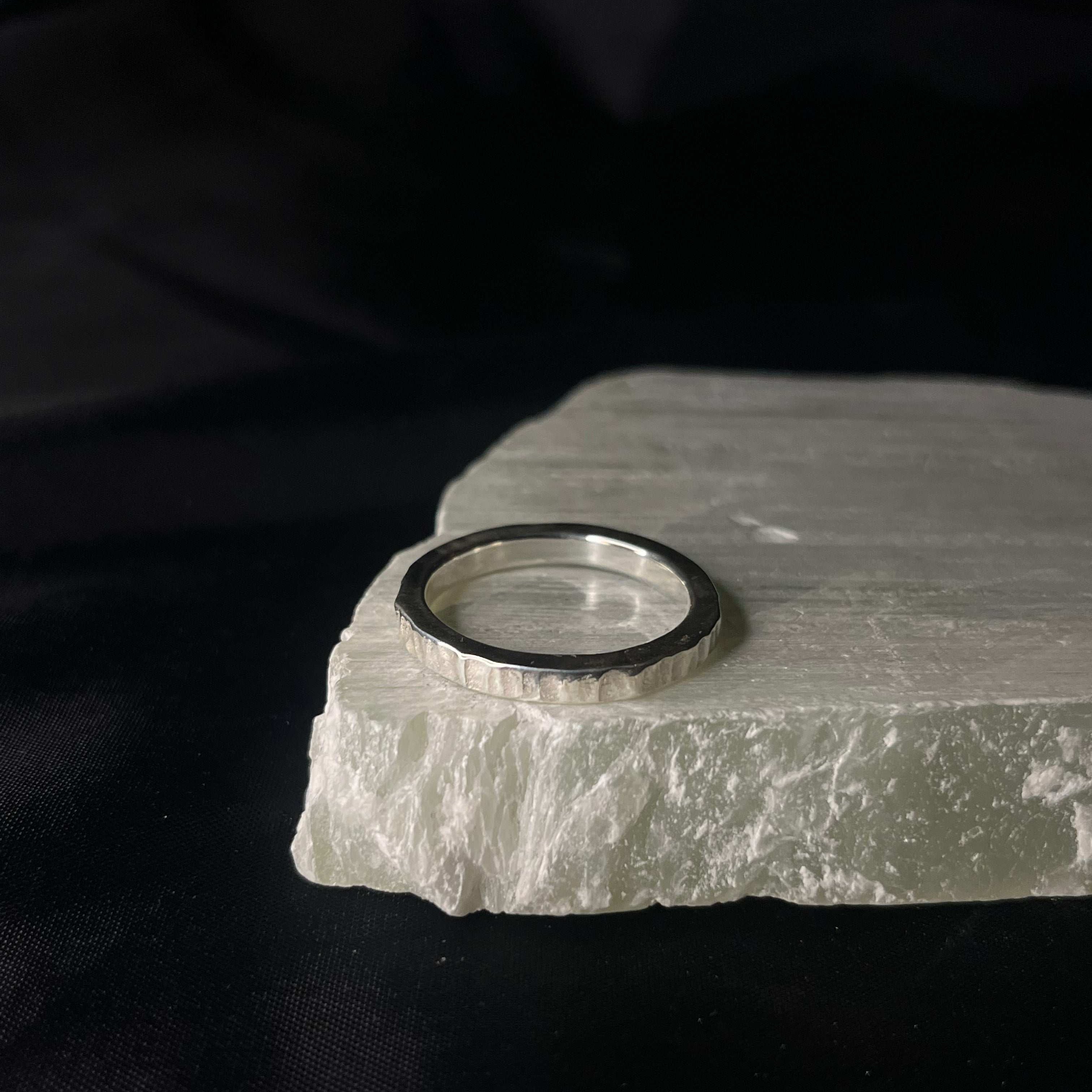 Clean & Simple No. 6 minimalistischer Silberring 935er Silber handgefertigt Münster