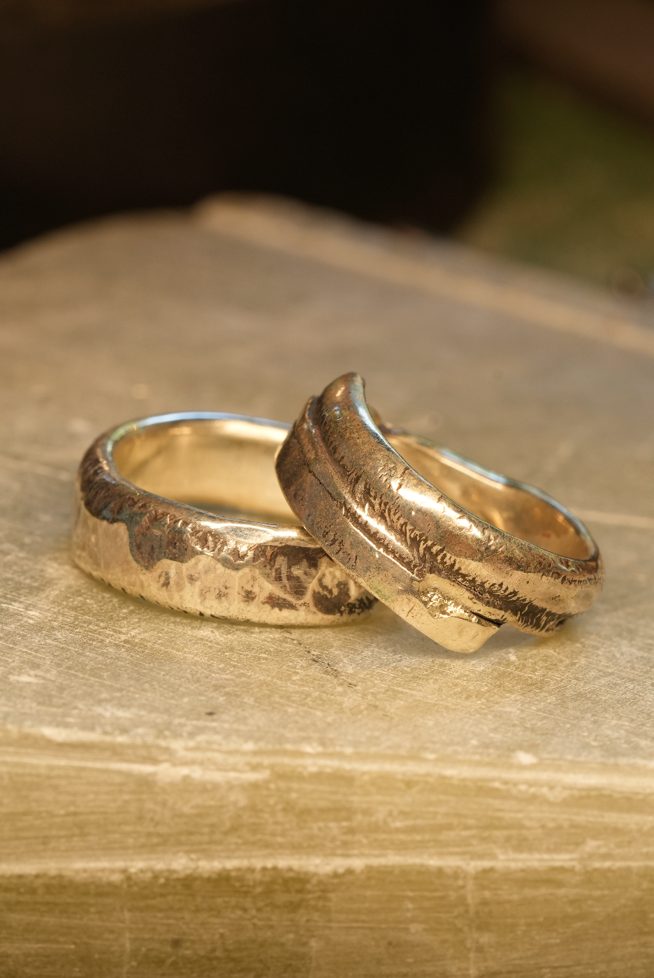 Handgefertigte Silberringe aus 935er Silber I Die Organic Reihe