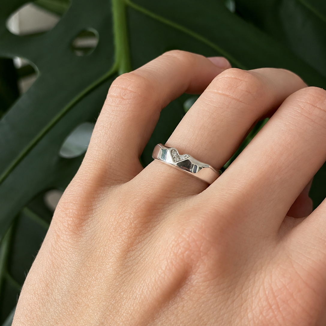 Organic Heart Ring